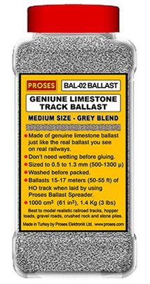 BAL-N-02 Proses Authentic Limestone Ballast In Grey Blend 1.4KG