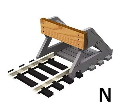 BF-N-01 Proses Buffer Stop With Wooden Bumper x2