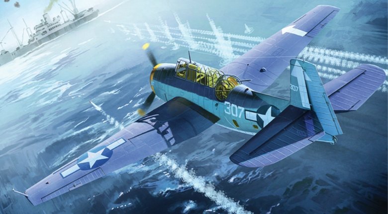 PKAY12285 Academy TBM-3 Avenger ‘USS Bunker Hill’