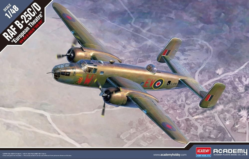 PKAY12339 Academy British RAF B-25C/D ""European Theatre"" Medium