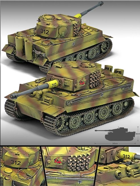 PKAY13314 Academy Tiger 1 ‘Late Version’