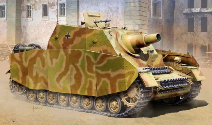 PKAY13525 Academy WWII German Army Assault Tank
