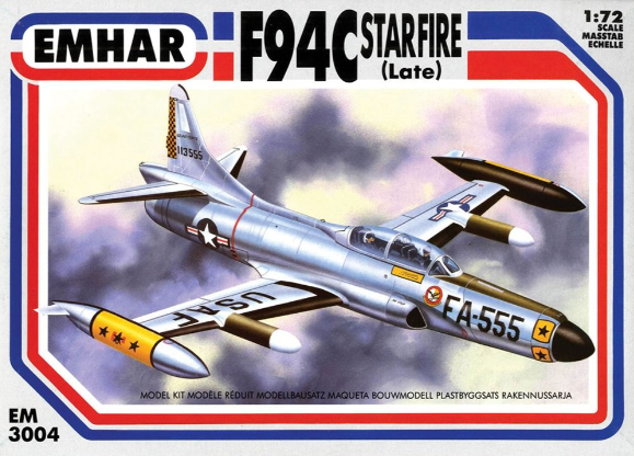 PKEM3004 Emhar US Air Force F-94C Starfire Late Jet Fighter Air