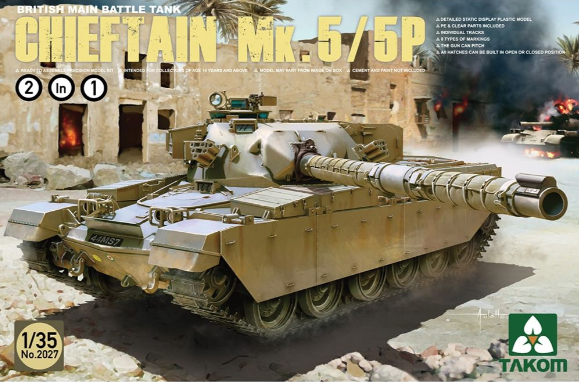 PKTAK02027 Takom British Army Chieftain Mk 5/5P Main Battle Tank