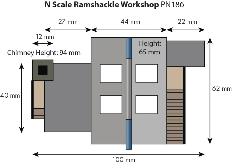 PN186 Metcalfe Ramshackle Workshop Card Kit