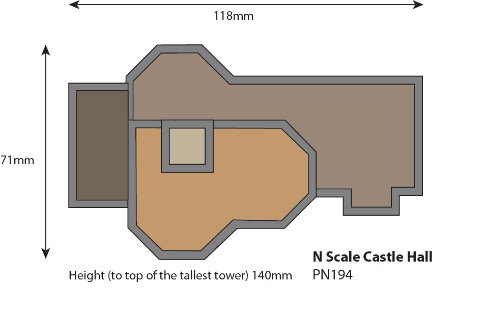 PN194 Metcalfe Castle Hall Card Kit