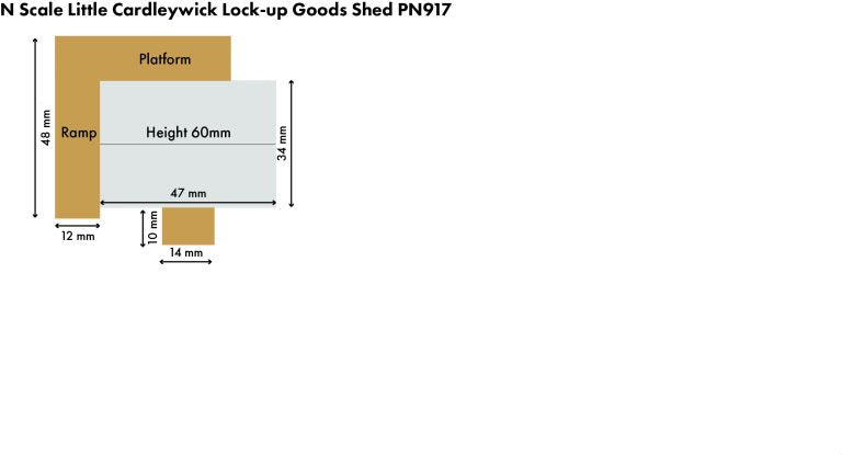 PN917 Metcalfe Little Cardleywick Lock-up Goods Shed Kit