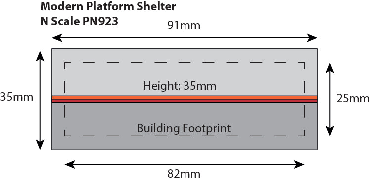 PN923 Metcalfe Modern Platform Shelter Kit