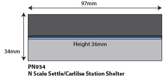 PN934 Metcalfe Settle/Carlisle Railway Station Shelter