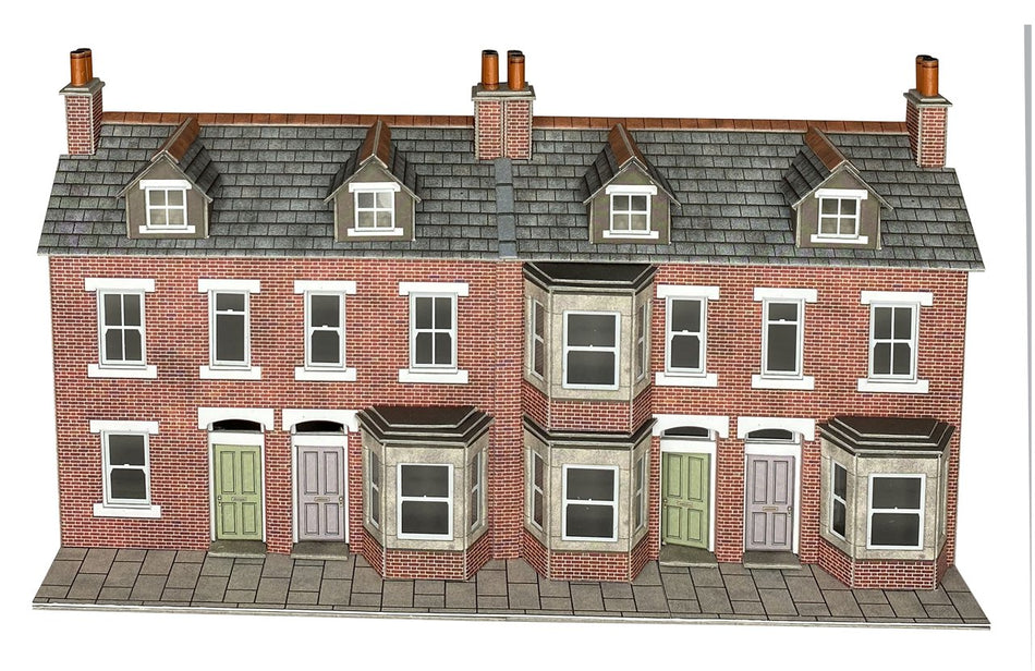 PO302 Metcalfe Terraced House Fronts Red Brick