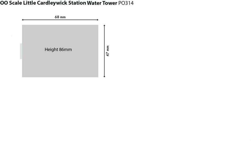 PO314 Metcalfe Little Cardleywick Station Water Tower Kit