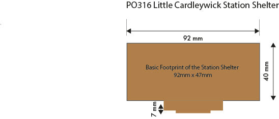 PO316 Metcalfe Little Cardlywick Station Shelter Kit