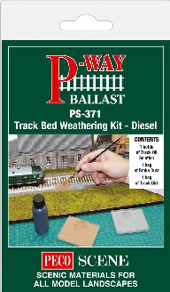 PS371 Peco Track Bed Weathering Kit - Diesel