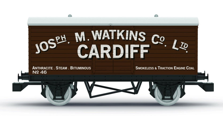 R60273 Hornby Railroad Closed Van - Watkins Co Cardiff - Era 3