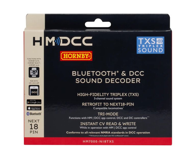 R7345 Hornby HM7000-N18TXS: Bluetooth® + DCC Sound Next18