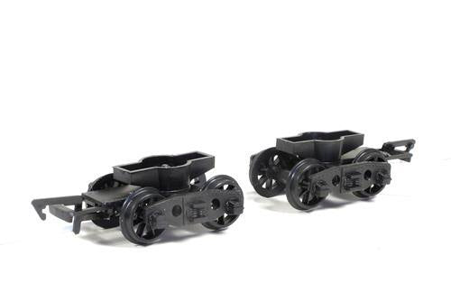 PA126 Parkside by Peco GWR Plate Wagon Bogies with spoked wheels