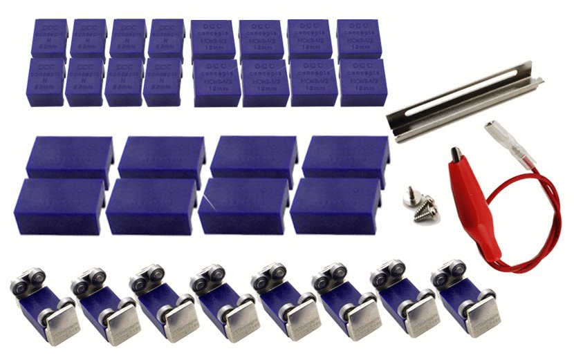 DCM-RRA8 DCC Concepts Multi Gauge 8 Axle Rolling Road Active Set