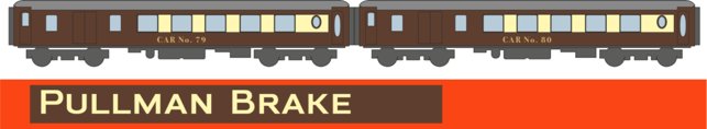 RT-KP-BR-220A Revolution Trains All-steel K-type Pullman - Brake