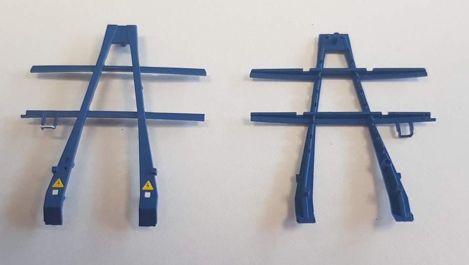 SB008 - 3 Kernow Models IZA Cargowaggon Spare Part - A frame
