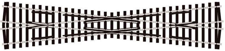 SLE194 Peco Long Crossing Electrofrog Code 75 Finescale