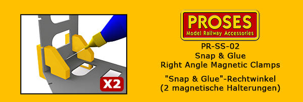 PR-SS-02 Proses Snap & Glue Set Square (2 Magnetic Clamps w/8 Ma