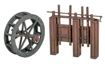 SS84 Wills Water Wheel and Sluice Gates kit