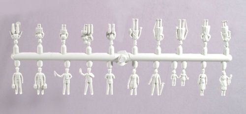 5200 Model Scene passengers and station staff unpainted