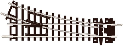 ST5 Peco No.1 Radius Right Hand Turnout Setrack