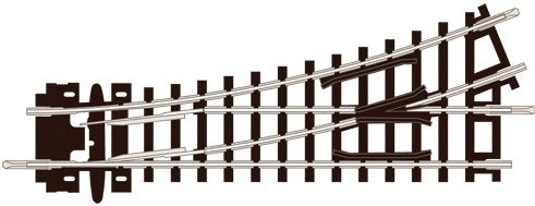 ST6 Peco No. 1 Radius Left Hand Turnout Setrack