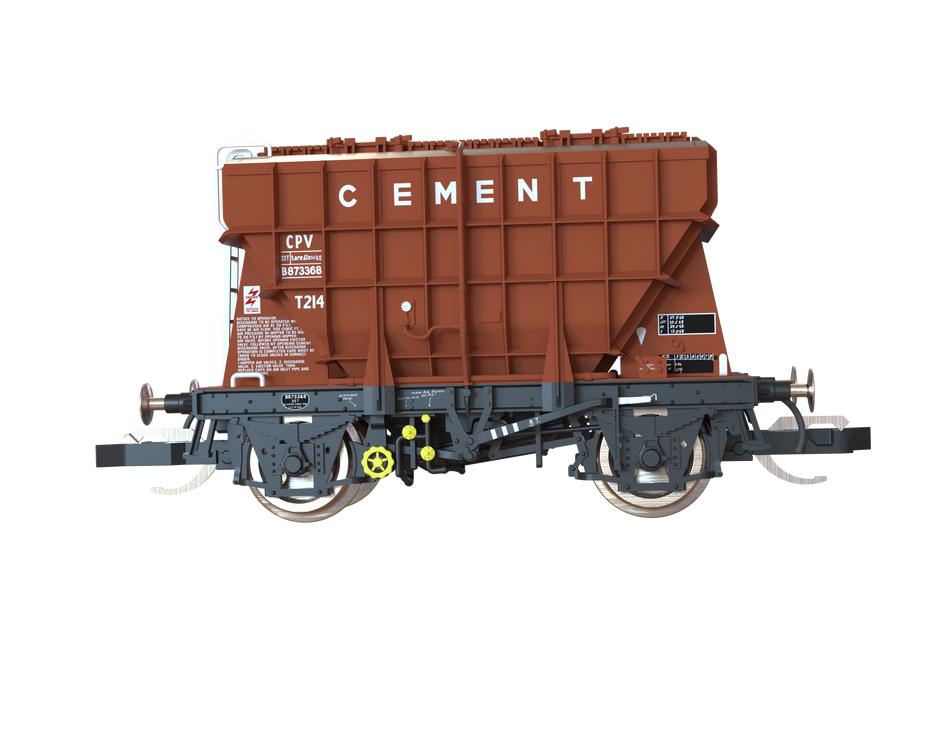 TT3003 Clark Railworks Presflo Wagon - BR Tops Bauxite Preserved