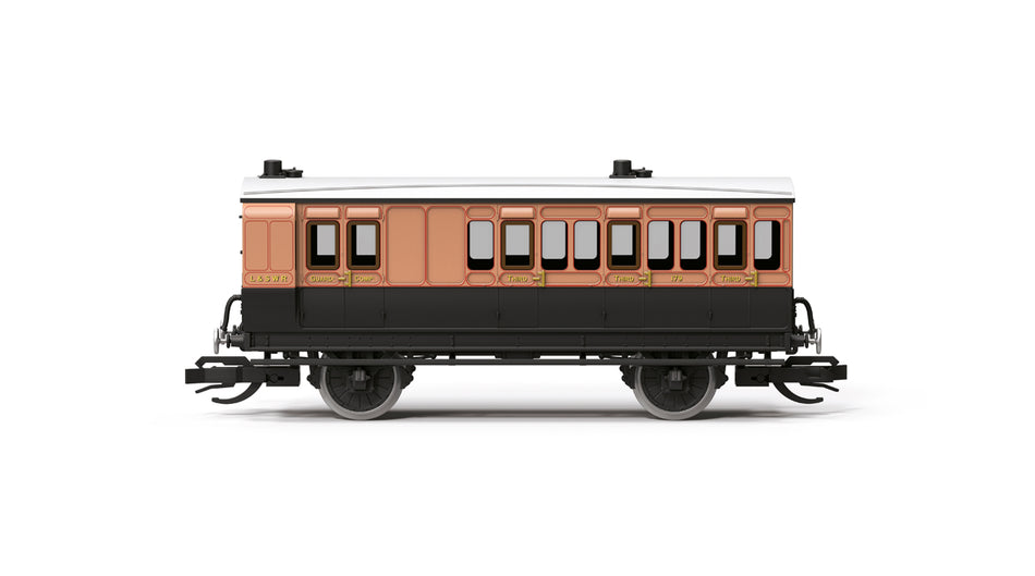 TT4080 Hornby LSWR 4 Wheel Coach 3rd Class Brake 179
