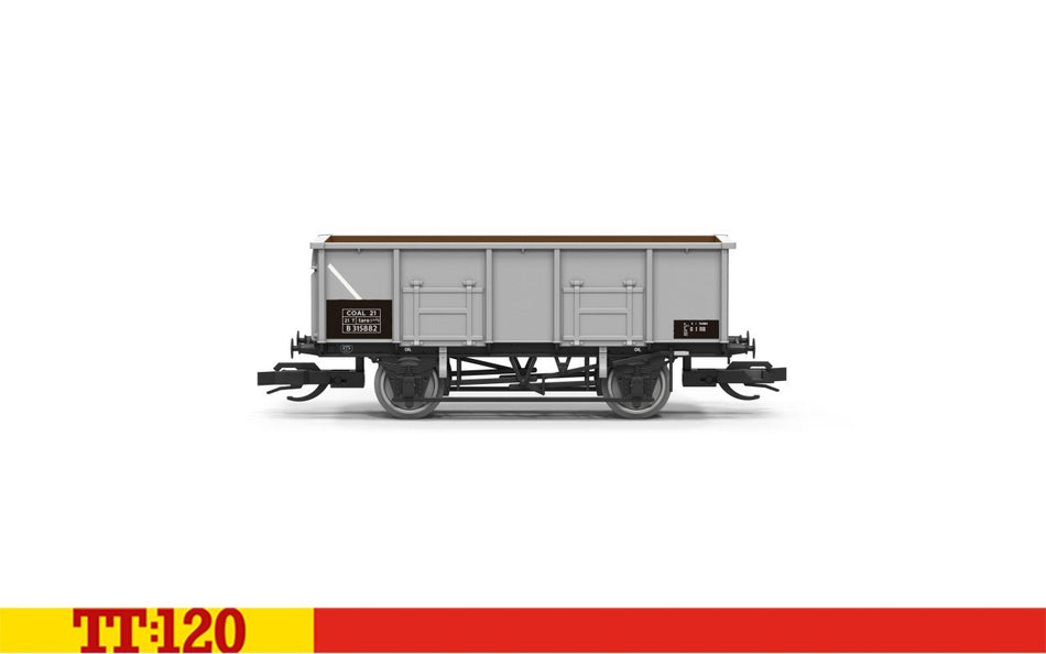 TT6060 Hornby MDO 21 Ton Mineral wagon number B315882 - BR Grey