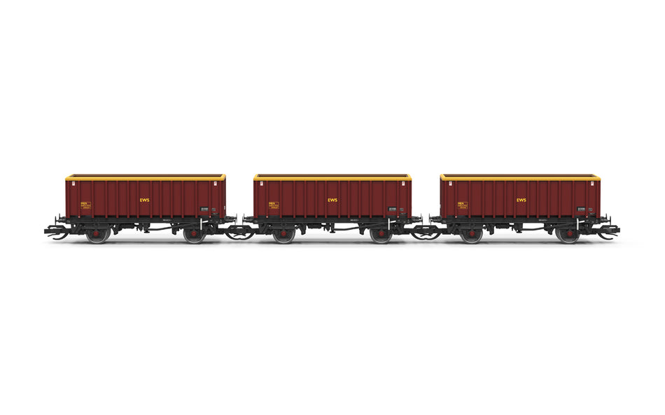 TT6077 Hornby MEA Box Wagon Triple Pack - EWS