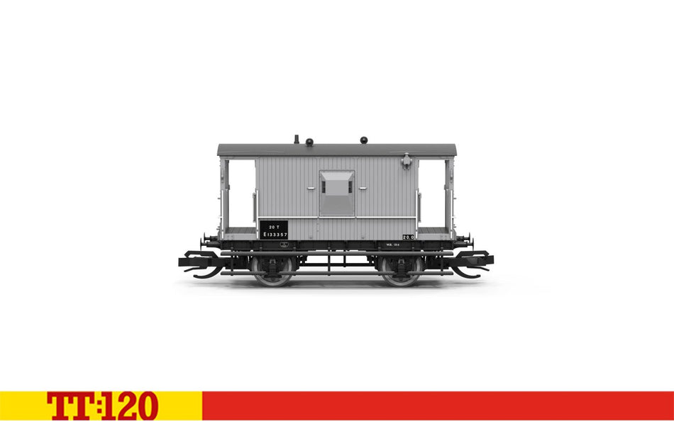 TT6081 Hornby Toad E Brake Van number 133357 - BR Grey