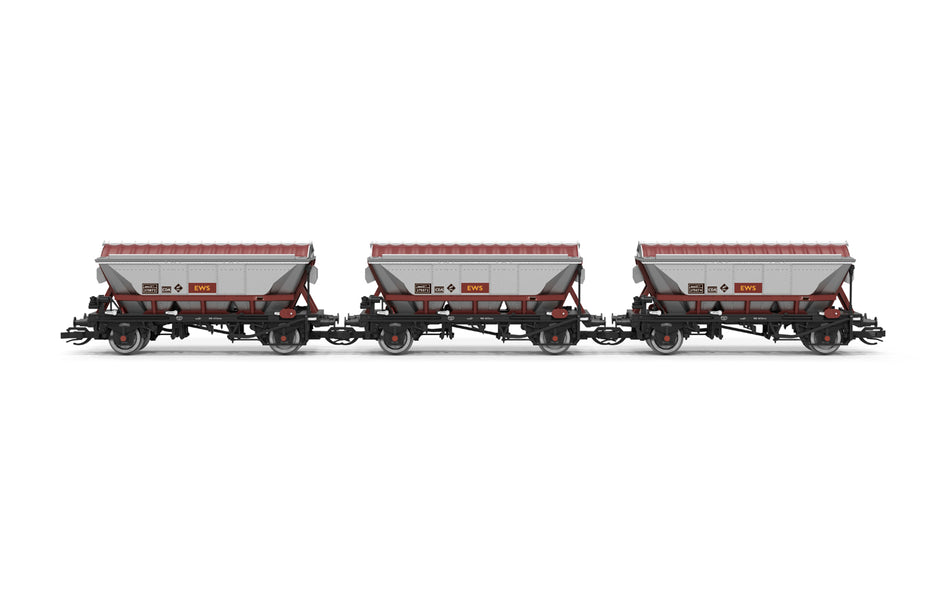 TT6084 Hornby CDA China Clay Hopper Wagon Triple Pack - EWS