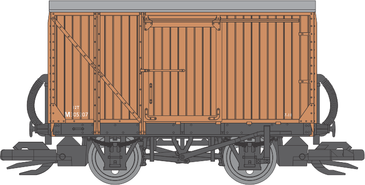 TTR1303B Peco LMS/BR 9ft WB Van - VB fitted