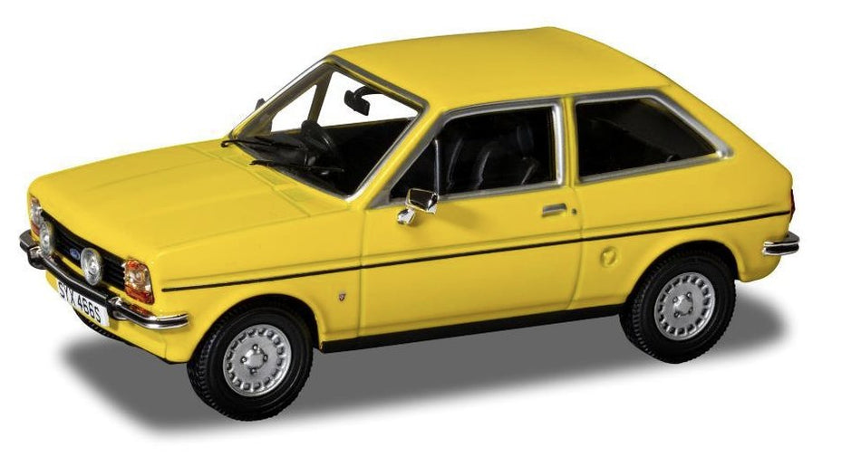VA12513 Corgi Vanguards Ford Fiesta MkI 1.3 Ghia, Signal Yellow