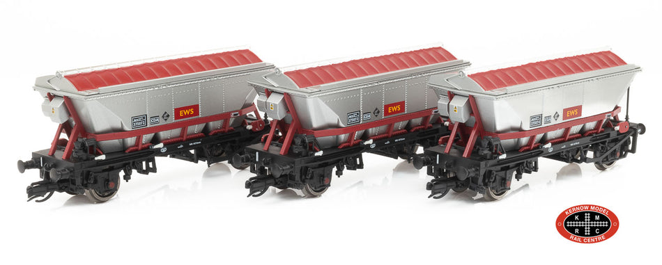 TT6084 Hornby CDA China Clay Hopper Wagon Triple Pack - EWS