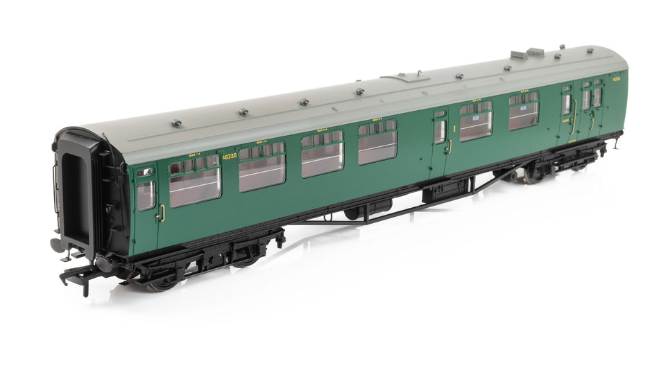34-760A Bachmann SR Bulleid Brake Composite Corridor Coach BR Malachite