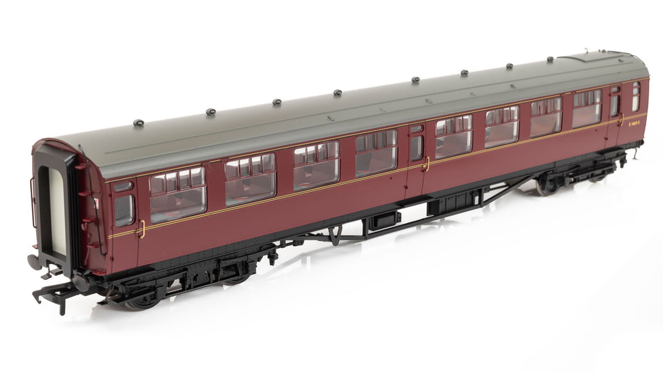 34-827 Bachmann SR Bulleid Second Open Coach 15in Vents BR Maroon
