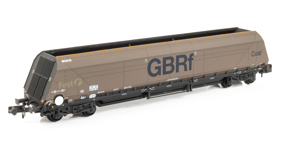 377-577B Graham Farish HYA Bogie Hopper Wagon GBRf Silver 'Coal'