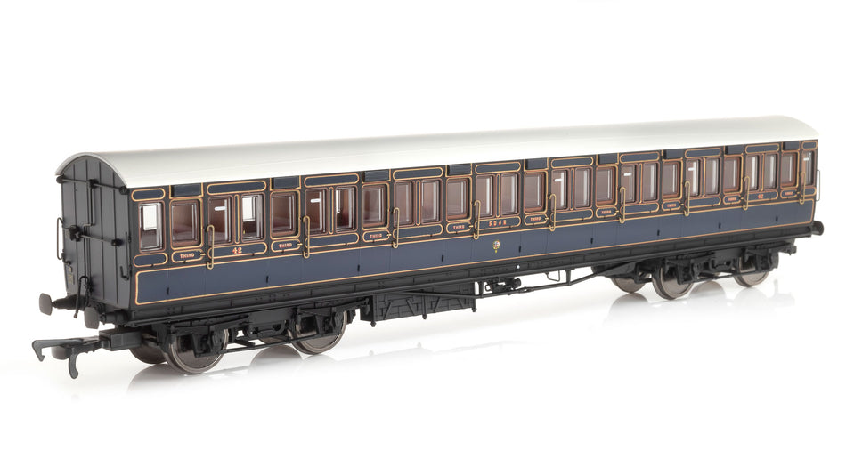 E86036 EFE Rail 54ft non-Corridor Third Coach SDJR Lined Blue