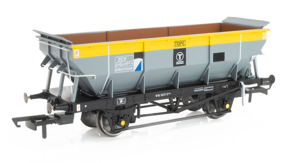 R60332 Hornby ZCV TOPE Hoper Wagon number DB970569 - Civil Engineers Dutch Grey and Yellow