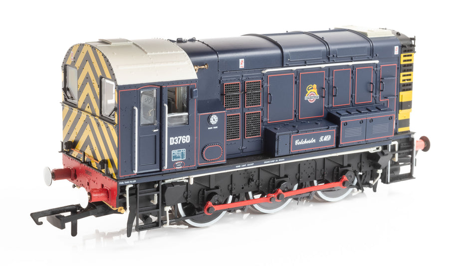 R30507 Hornby BR Class 08 Diesel Shunter number D3760 Colchester TMD