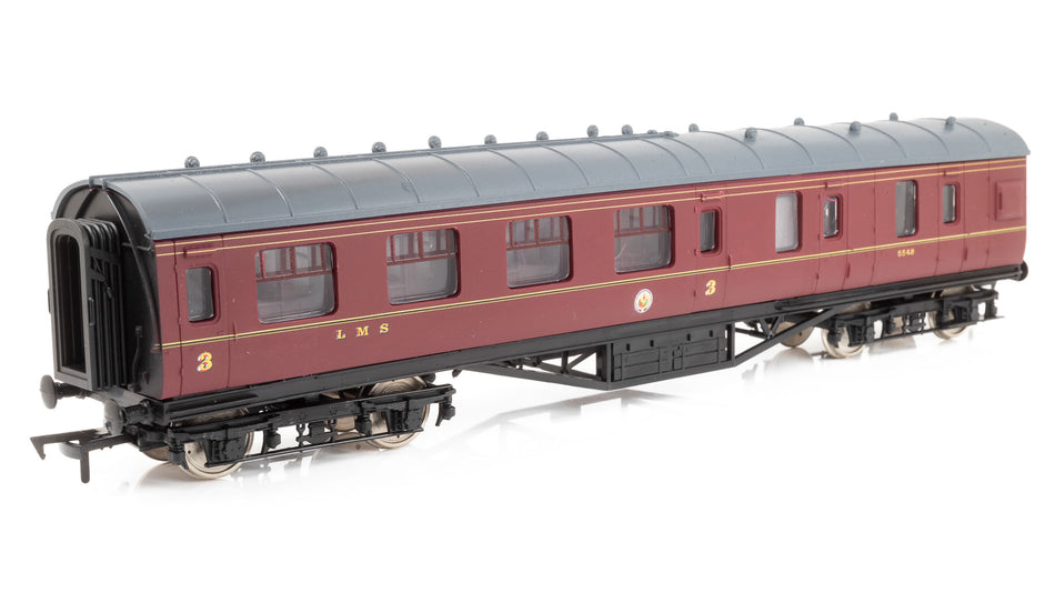 4P-010-351 Dapol 57ft Stanier Corridor Brake Composite 5548 LMS