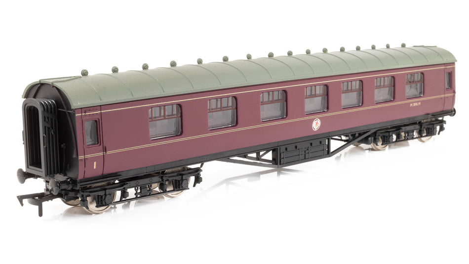 4P-010-602 Dapol 60ft Stanier Corridor Composite M3896M BR Lined