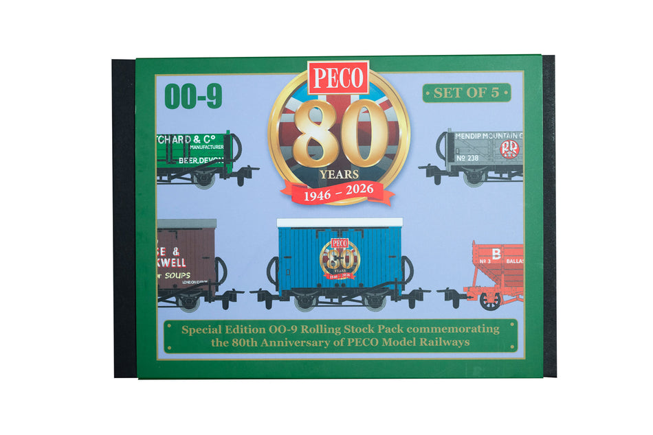 GR58880 Peco 80th Anniversary OO-9 Wagon Pack