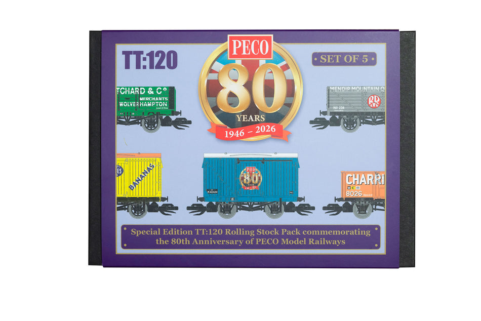 TTR58880 Peco 80th Anniversary TT Wagon Pack