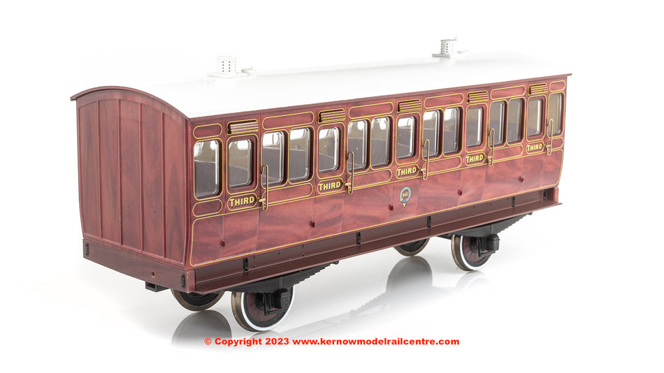 7P-020-100 Dapol Stroudley 4 Wheel Suburban Oil Lit 3rd Mahogany