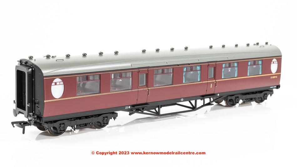 34-412A Bachmann LNER Thompson Composite Corridor BR Maroon